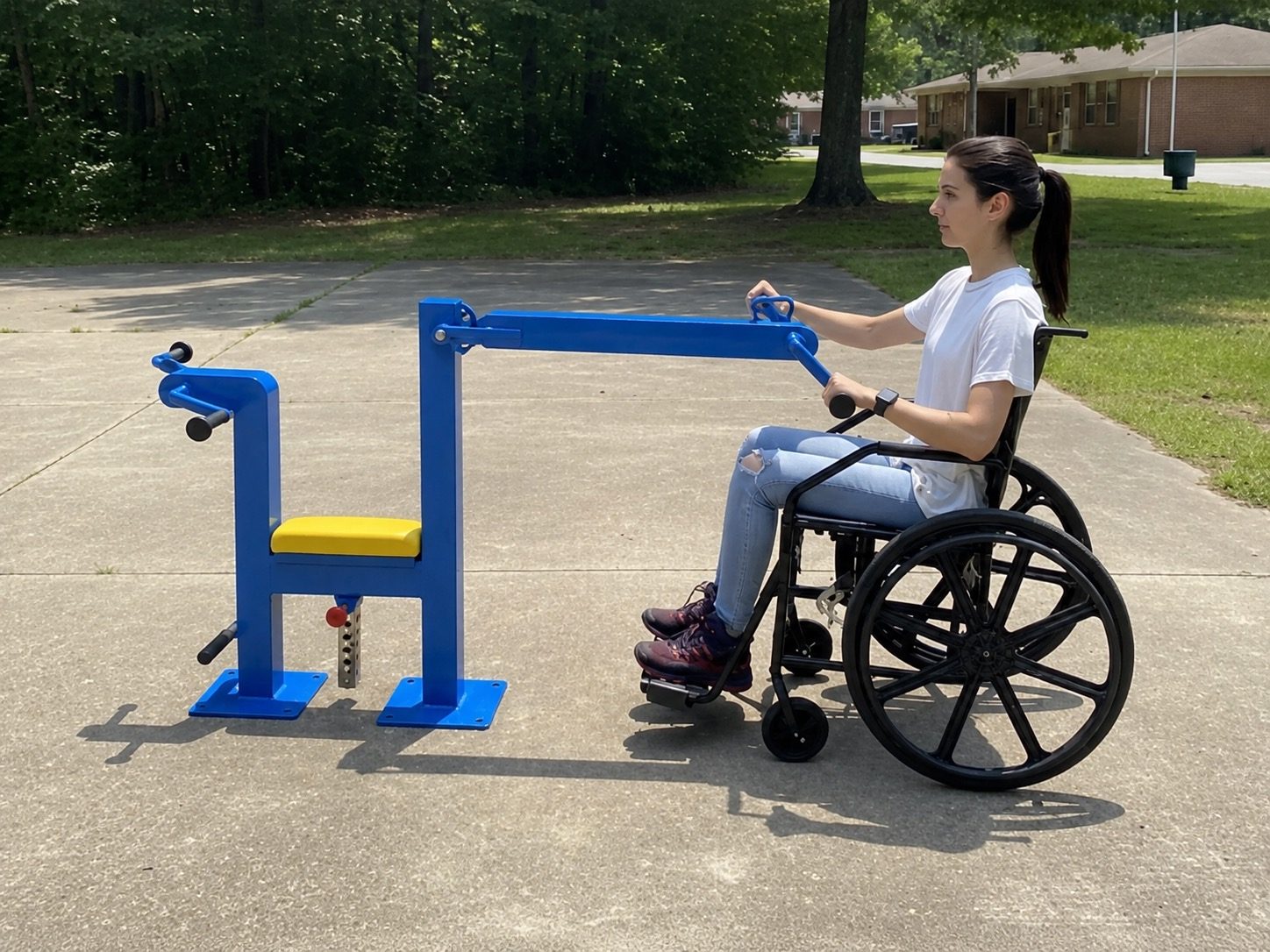 Bicicleta de Mãos — uso a partir da cadeira de rodas